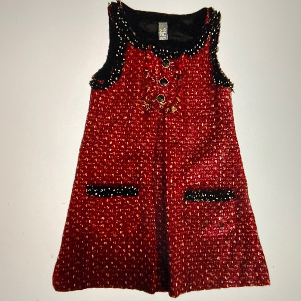 Zara Girls Sleeveless Tweed Dress Size 5/6